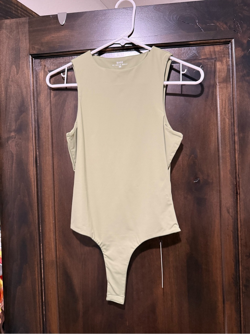 Hello Molly Sage Green Sleeveless Bodysuit